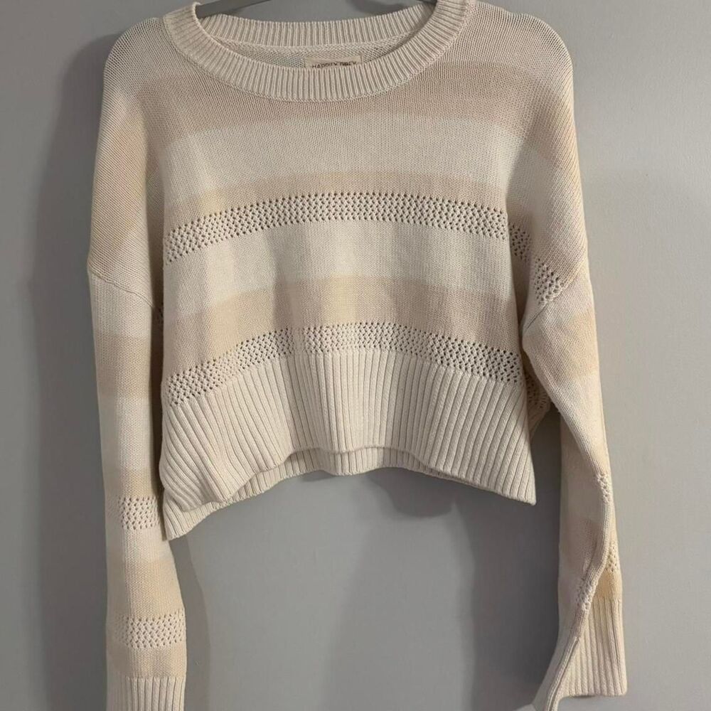 Unbranded Women's Cream and White Jumper
